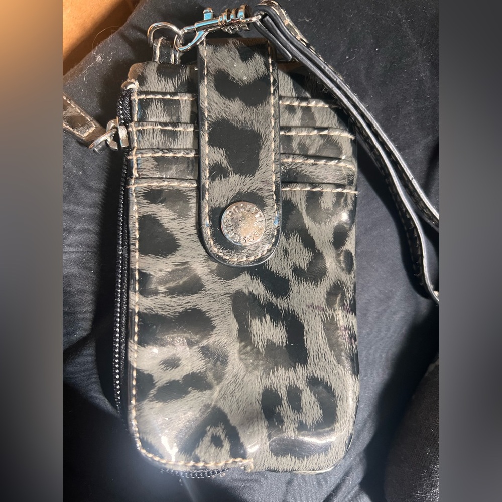 Leopard Print Wristlet